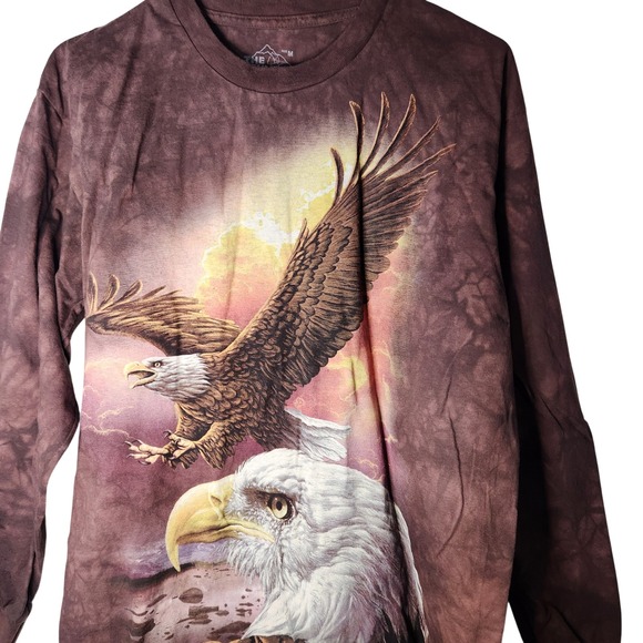 The Mountain Other - The Mountain Acid Wash Bald Eagle Long Sleeve top‎ Size Medium